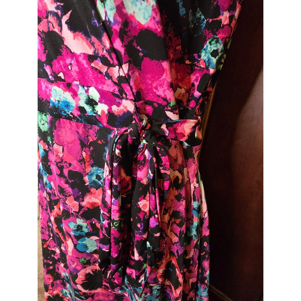 Taylor Floral Maxi Dress 14 Faux Wrap Wedding Guest Garden Party Cruise - Picture 4 of 7